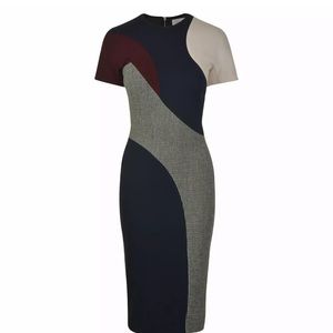 Victoria Beckham patchwork T-shirt dress nwt